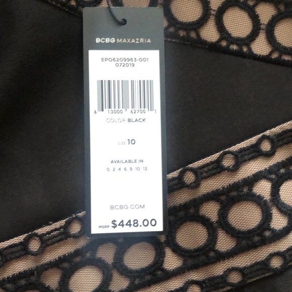 BCBG Scrolling Embroidery Gown - Picture 5 of 8